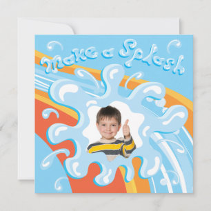 Invitation à la fête de la piscine du parc aquatiq