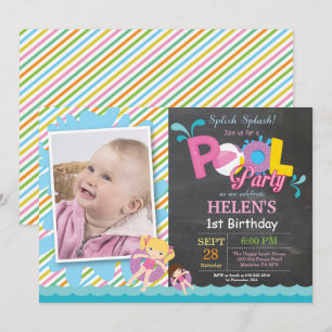 Invitation à la fête de la piscine Splish Splash G