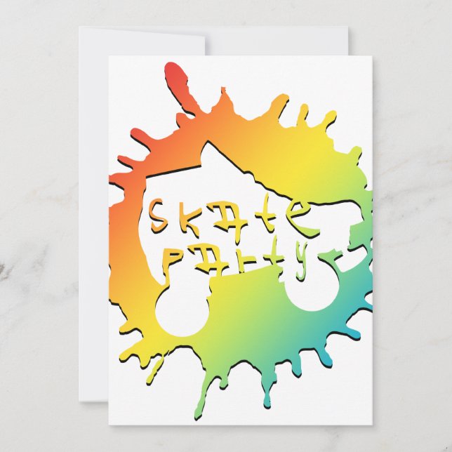 invitation à la fête de la place du patinage (Devant)