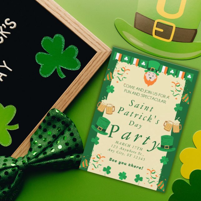 Invitation à la fête de la Saint Patrick (Créateur téléchargé)