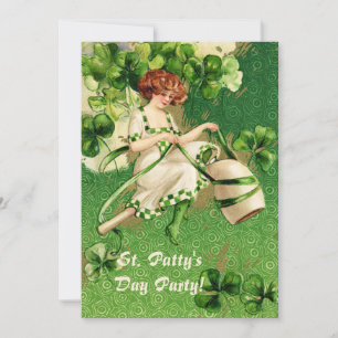 Invitation à la fête de la Saint-Patrick pour fill