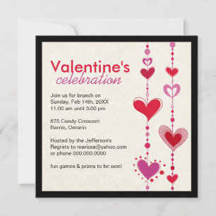 Invitation à la fête de la Saint Valentin