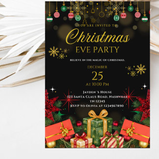 Invitation à la fête de la veille de Noël