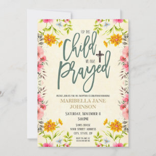 Invitation à la fête de l'adoption