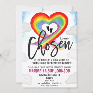 Invitation à la fête de l'adoption