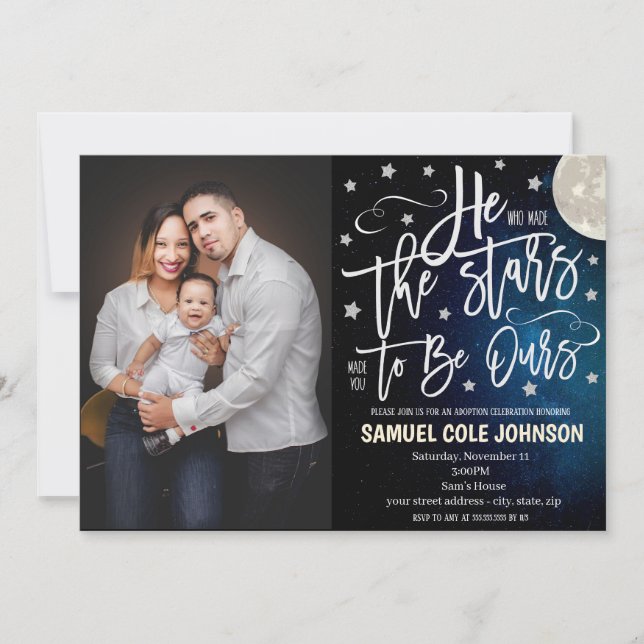 Invitation à la fête de l'adoption (Devant)