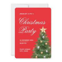 Invitation à la fête de l'arbre de Noël