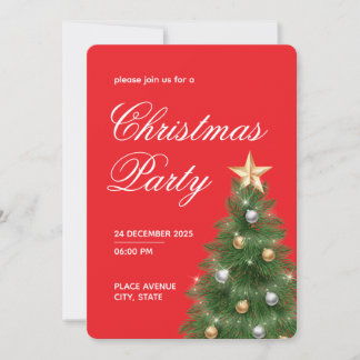 Invitation à la fête de l'arbre de Noël