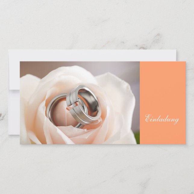 Invitation à la fête de mariage (Devant)
