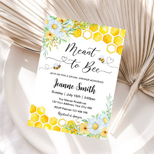 Invitation à la fête de mariage Meant to bee