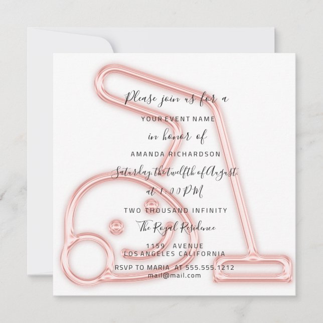 Invitation à la fête de nettoyage Femme de ménage  (Devant)