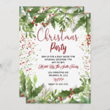 Invitation à la fête de Noël