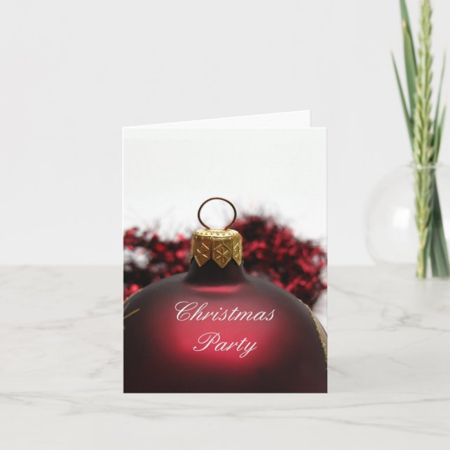 Invitation à la fête de Noël (Devant)