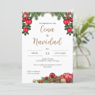 Invitation à la fête de Noël