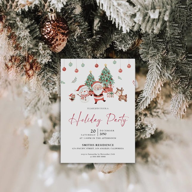 Invitation à la fête de Noël (Créateur téléchargé)