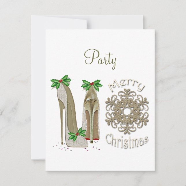 Invitation à la fête de Noël (Devant)