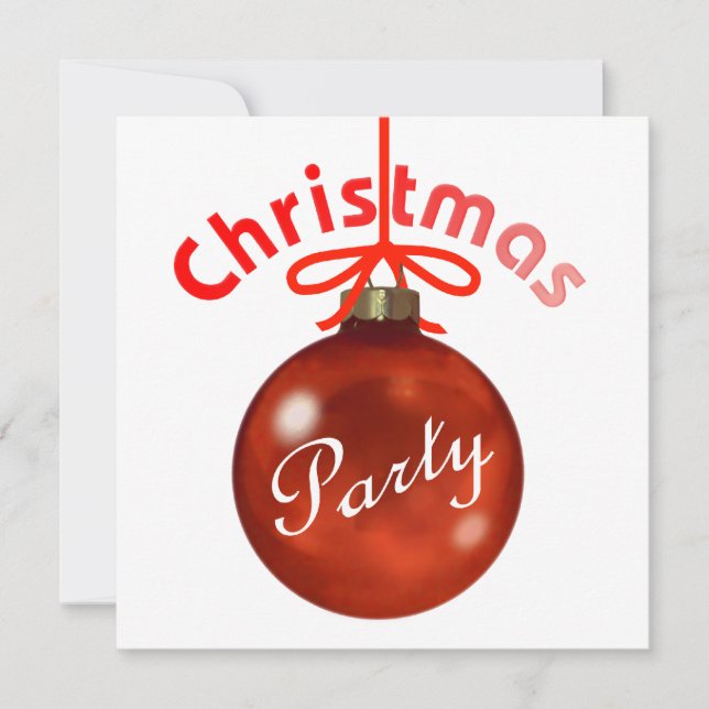 Invitation à la fête de Noël (Devant)