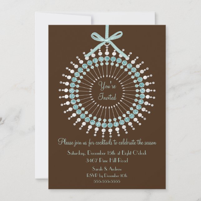 Invitation à la fête de Noël (Devant)