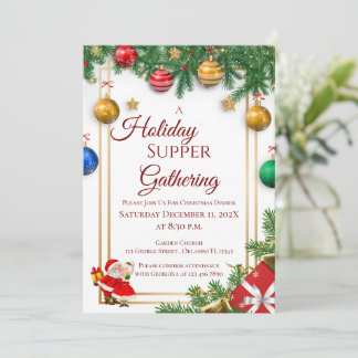 Invitation à la fête de Noël