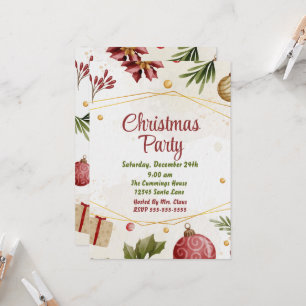 Invitation à la fête de Noël