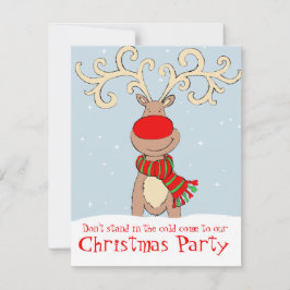 Invitation à la fête de Noël bleu clair