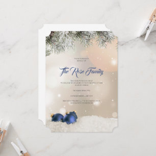 Invitation à la fête de Noël, carte de vœux de fêt