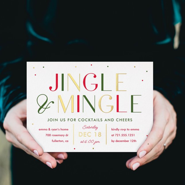 Invitation à la fête de Noël de Jingle et Mingle F (Créateur téléchargé)