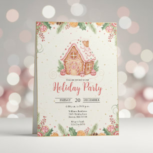 Invitation à la fête de Noël de la maison en pain 