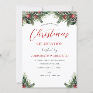 Invitation à la fête de Noël de l'entreprise