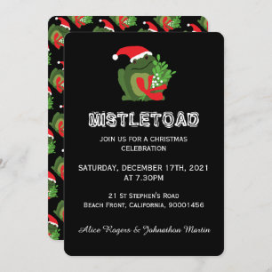 Invitation à la fête de Noël de Mistle'toad