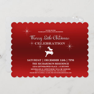 Invitation à la fête de Noël de Reindeer