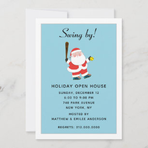 Invitation à la fête de Noël de softball