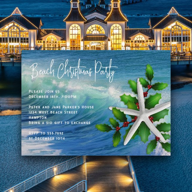 Invitation à la fête de Noël de Starfish Ocean (Créateur téléchargé)