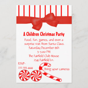 Invitation à la fête de Noël des enfants