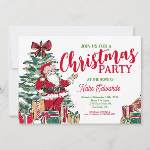 Invitation à la fête de Noël, fête de Noël