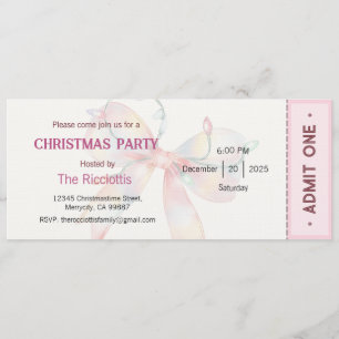 Invitation à la fête de Noël, Invitation de Noël