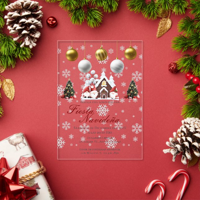 Invitation à la fête de Noël Posada Navideña (Insitu (vacances))