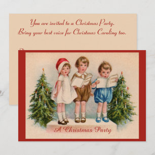 Invitation à la fête de Noël pour les enfants en c