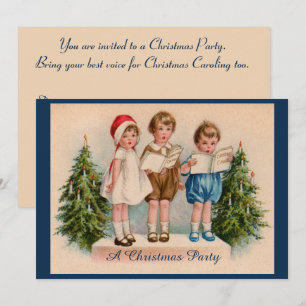 Invitation à la fête de Noël pour les enfants en c