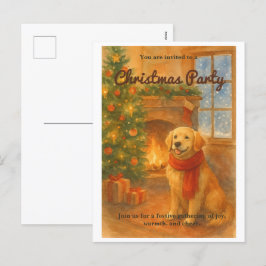 Invitation à la fête de Noël · Scène de chien conf