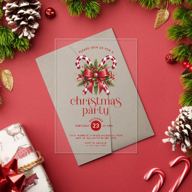 Invitation à la fête de Noël Sucre de canne (Insitu (vacances))