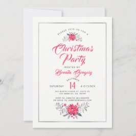 Invitation à la fête de Noël Typographie moderne