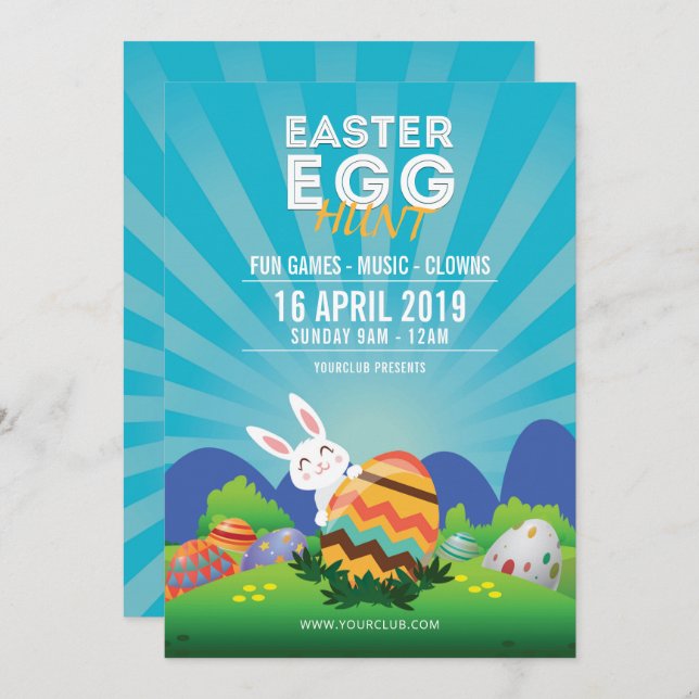 Invitation à la fête de Pâques (Devant / Derrière)