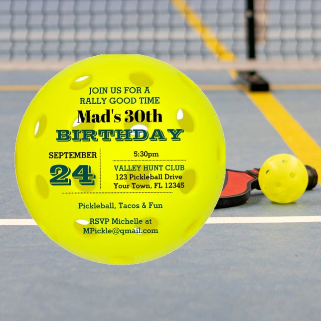 Invitation à la fête de Pickleball (Créateur téléchargé)