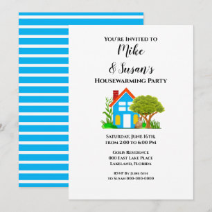 Invitation à la fête de réchauffement de la maison