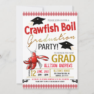 Invitation à la fête de remise des diplômes Crawfi