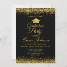 Invitation à la fête de remise des diplômes en noi