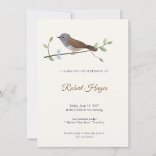 Invitation à la fête de retraite de la Paruline fa
