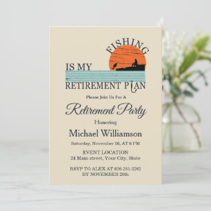 Invitation à la fête de retraite de pêche