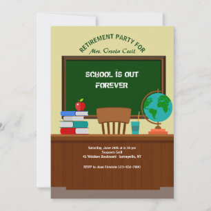 Invitation à la fête de retraite du bureau de l'en